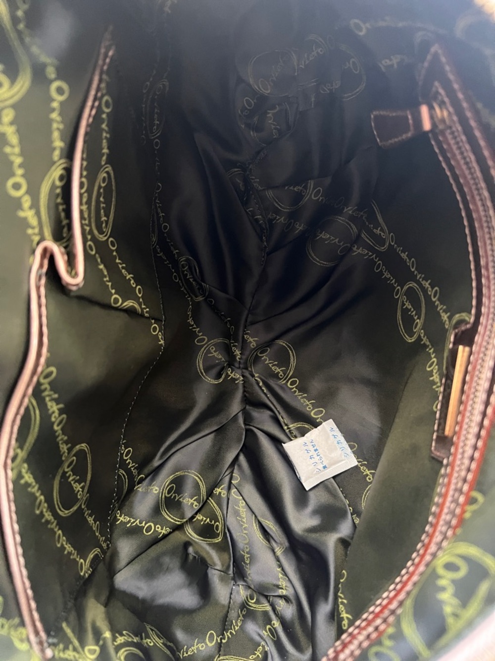 🟠NWT ORVIETO by Estel Park “Bella Lucido” Leather Shoulder Bag in Indian Copper - Picture 10 of 13